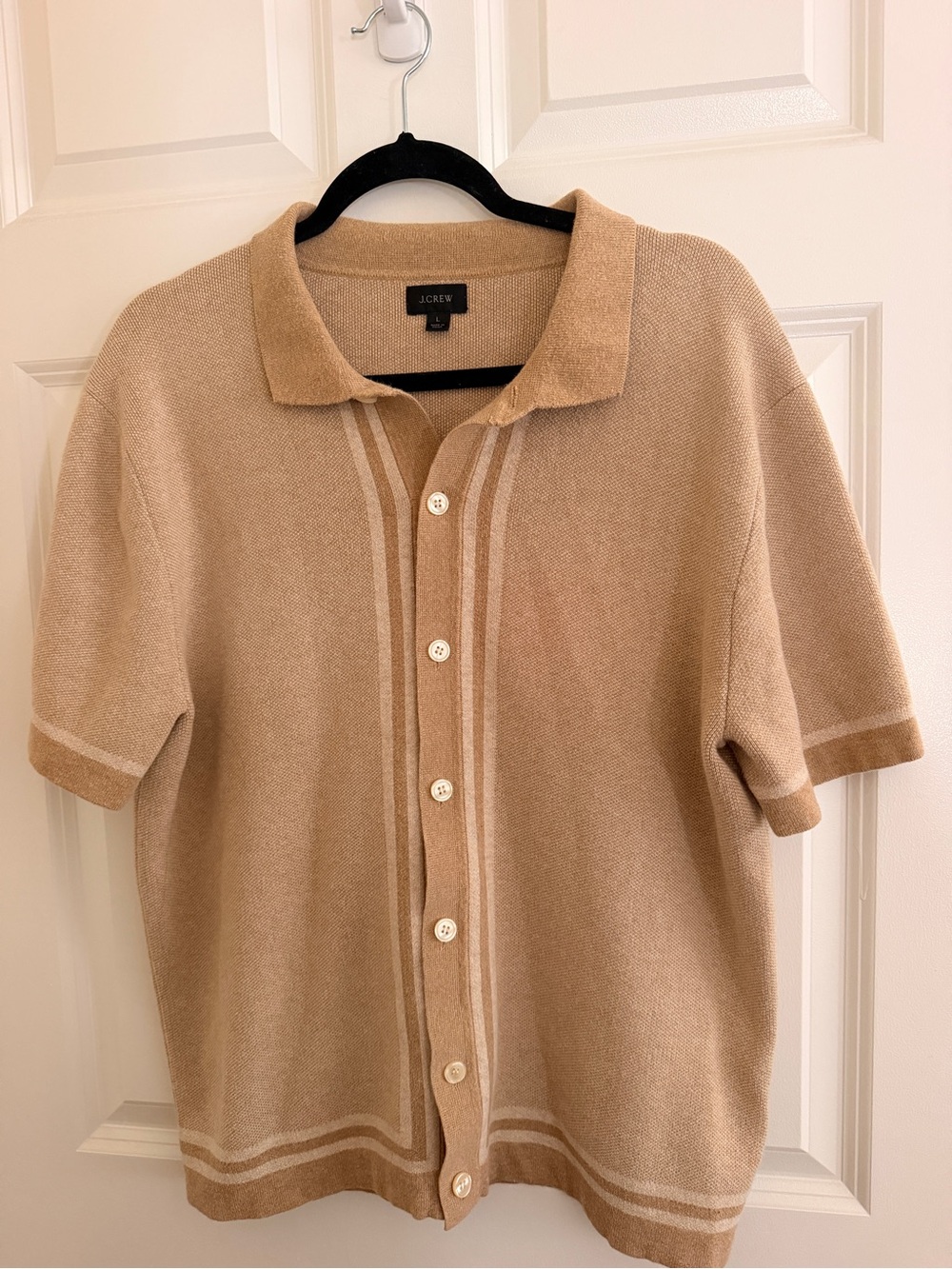 J.Crew Cotton Knit Polo in Brown